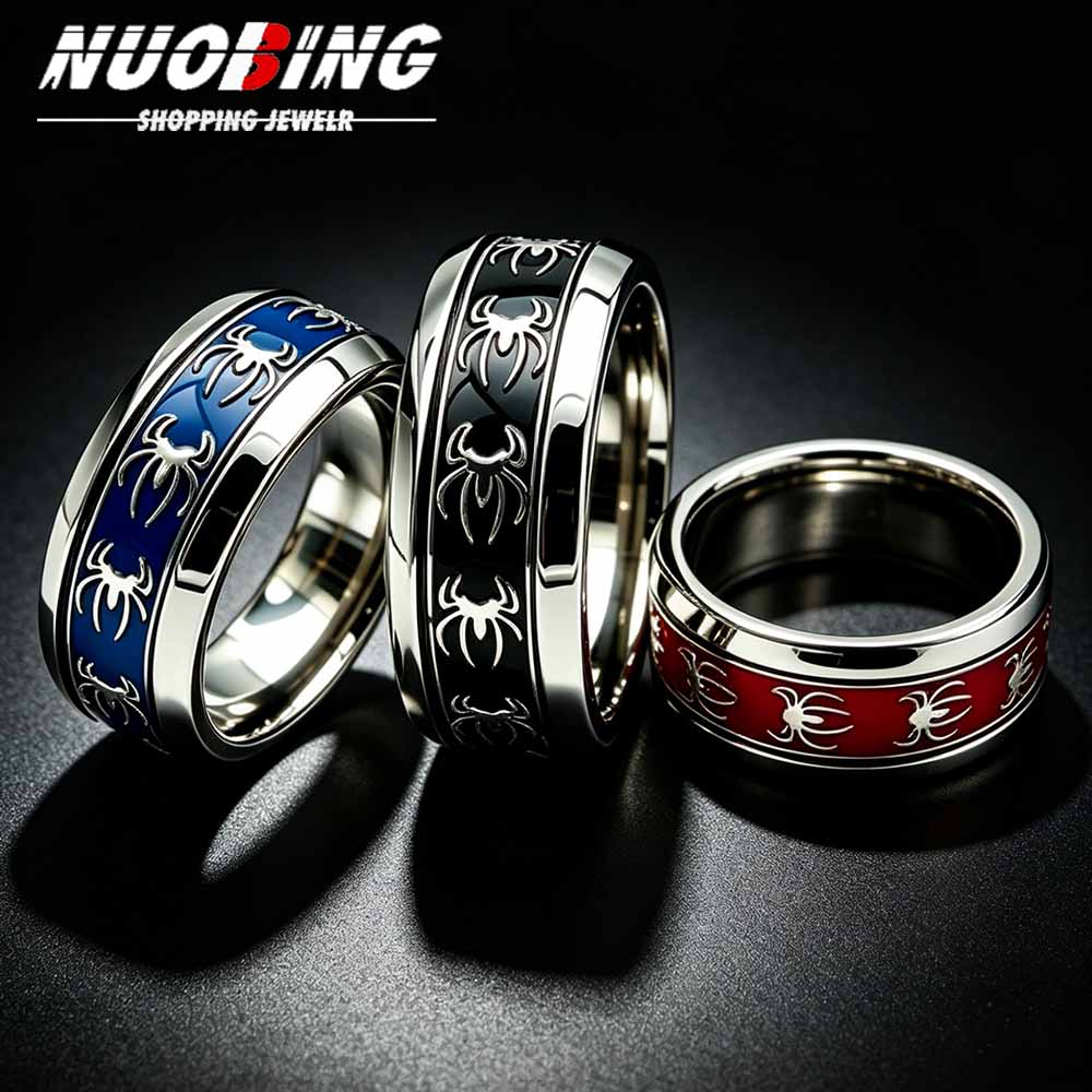 Men Accessories Wholesale - خاتم عنكبوت جديد بتصميم عتيق على