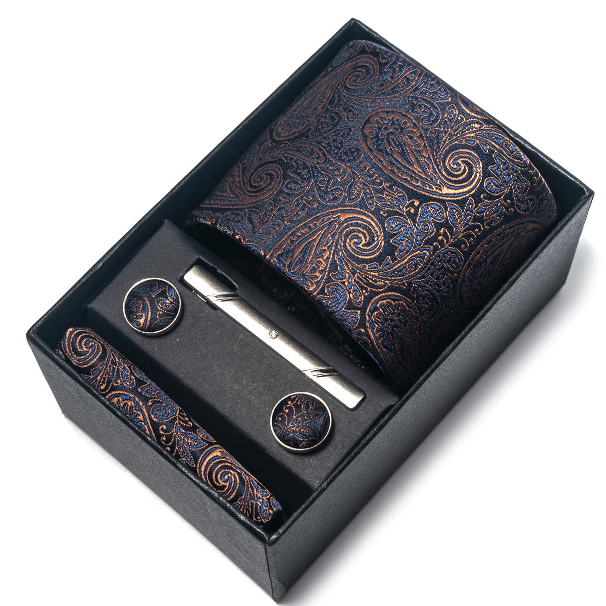 Men'S Accessories Gift Set Branded - التعادل الحرير للرجال ، صندوق هدايا