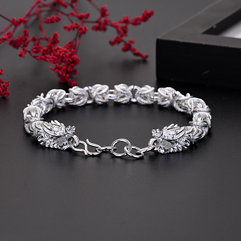 Men Accessories Chain And Bracelet - حار فاخر مصمم 925 فضة رأس