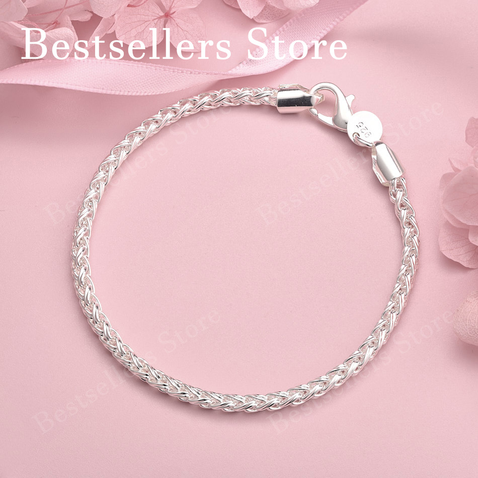 Men Accessories Chain And Bracelet - سوار فضة عيار 925 بطول 8