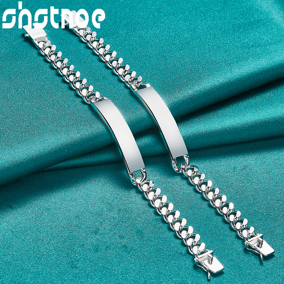 Men Accessories Chain And Bracelet - SHSTONE 925 فضة 2/قطعة 8 مللي