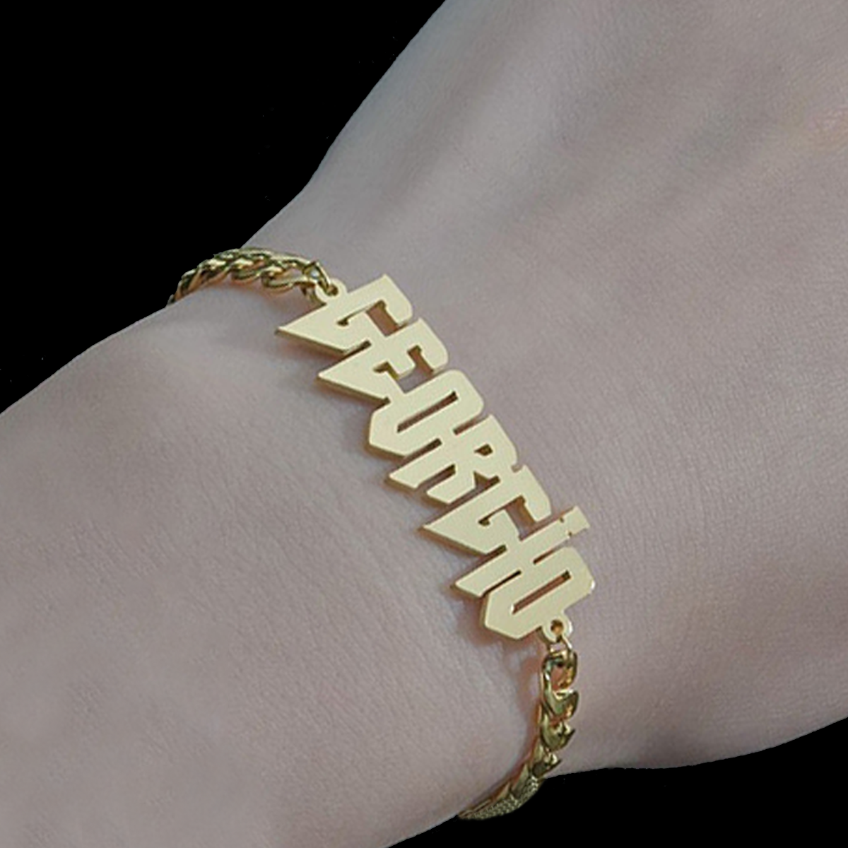Men Accessories Chain And Bracelet - مخصص اسم سوار للرجال النساء القوطية