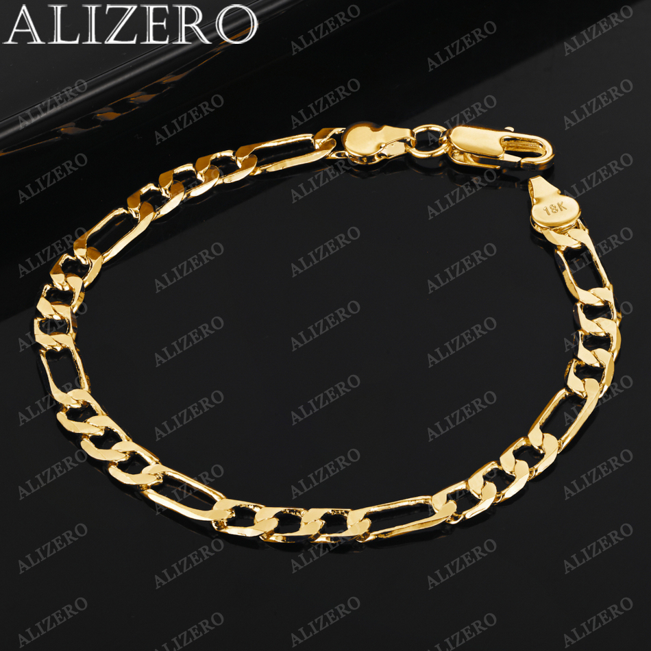 Men Accessories Chain And Bracelet - ALIZERO 925 فضة 18K مطلية بالذهب