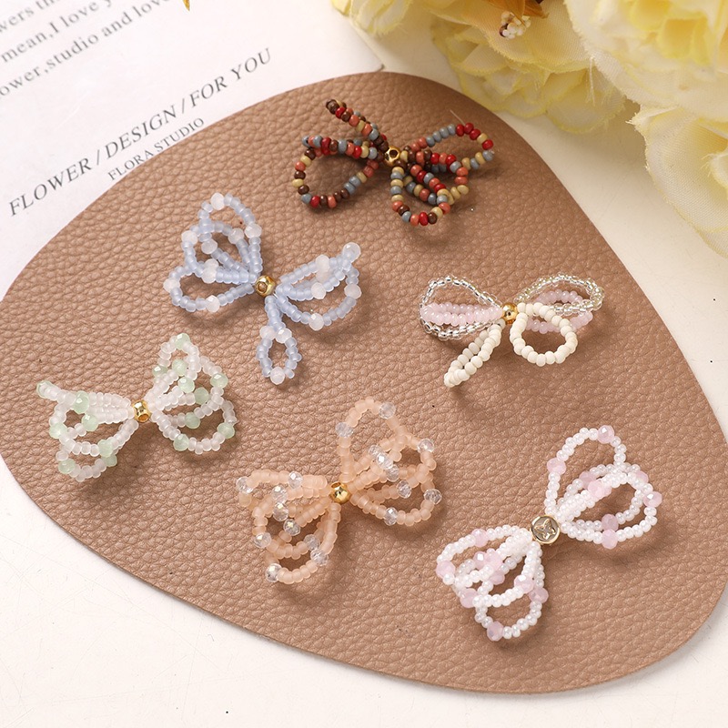 Men Accessories Wholesale - الجملة 40pcs/lot الخرز الزجاجي اليدوية نسج