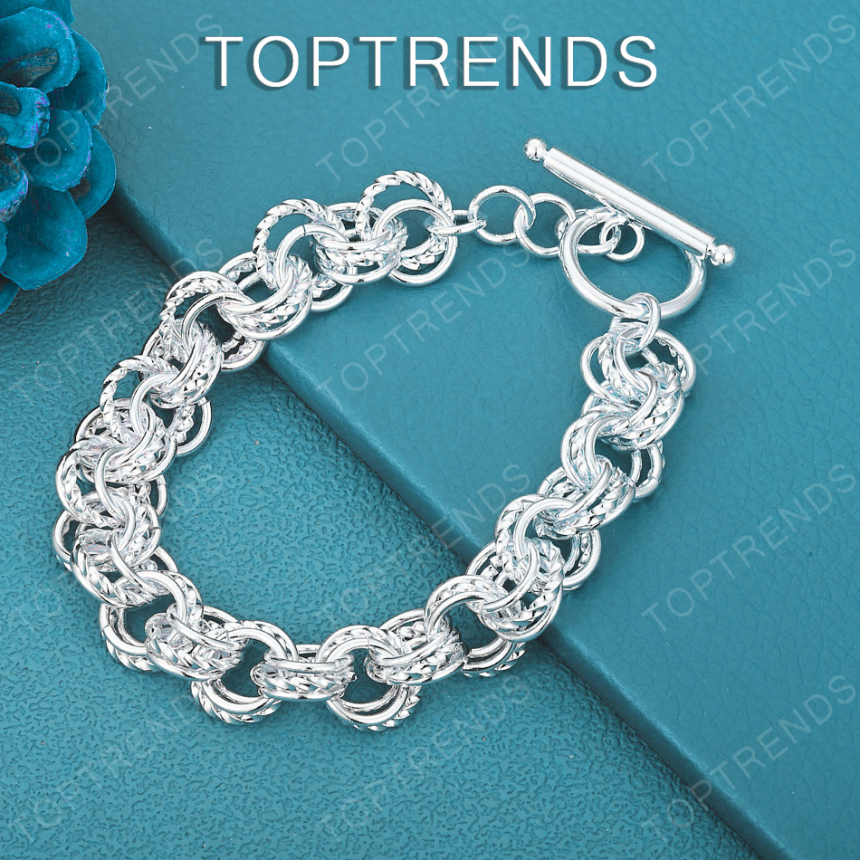 Men Accessories Chain And Bracelet - سوار من الفضة الإسترليني عيار 925