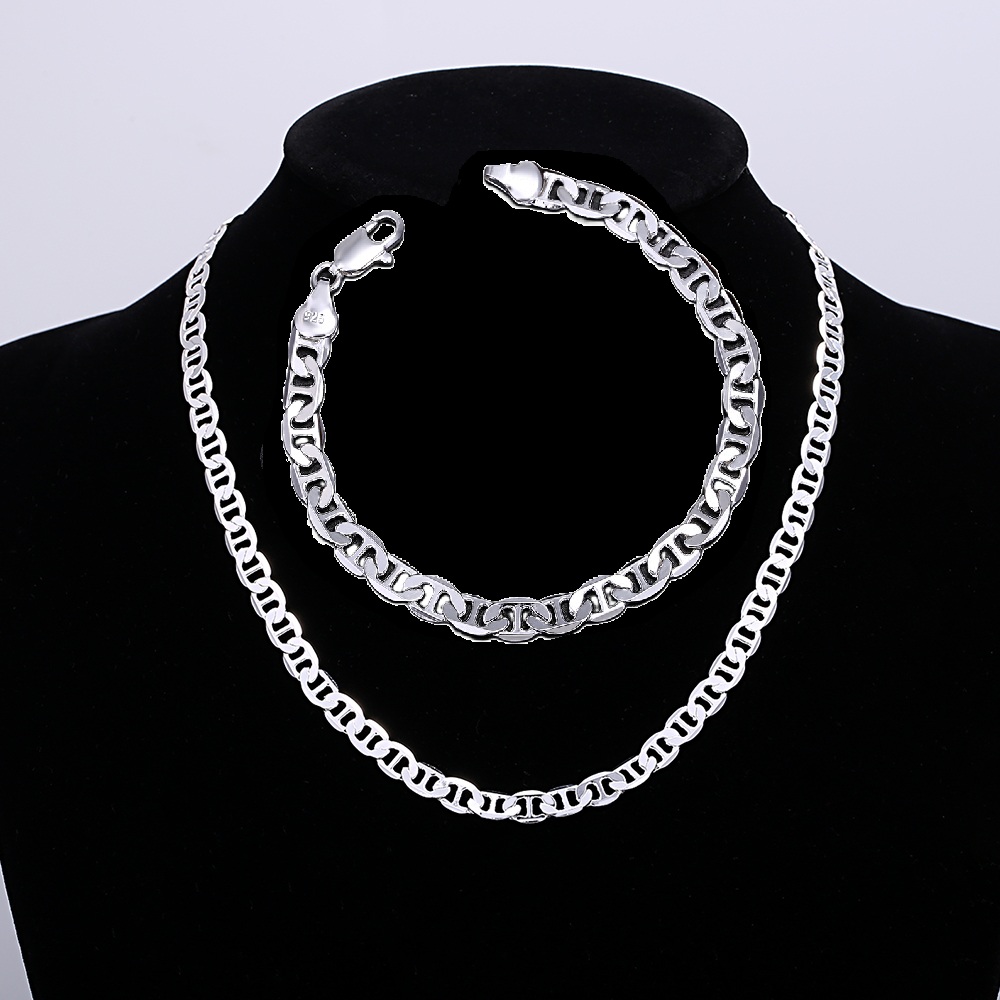 Men Accessories Chain And Bracelet - مصمم فاخر 925 فضة الاتجاه 6