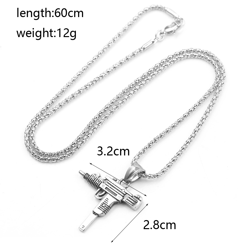 قلادة على شكل مسدس أوزي - مجوه - مراجعة Men'S Accessories Fashion وسعره