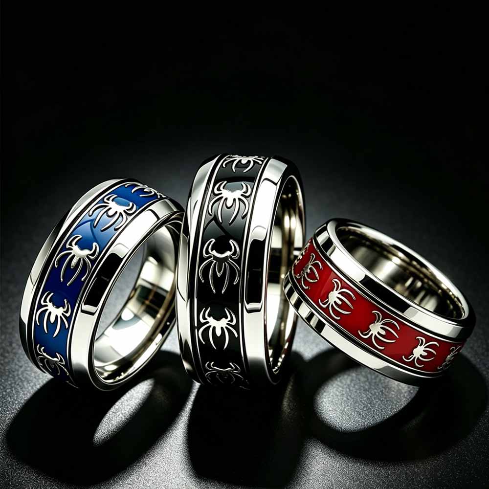 خاتم عنكبوت جديد بتصميم عتيق ع - مراجعة Men Accessories Wholesale وسعره