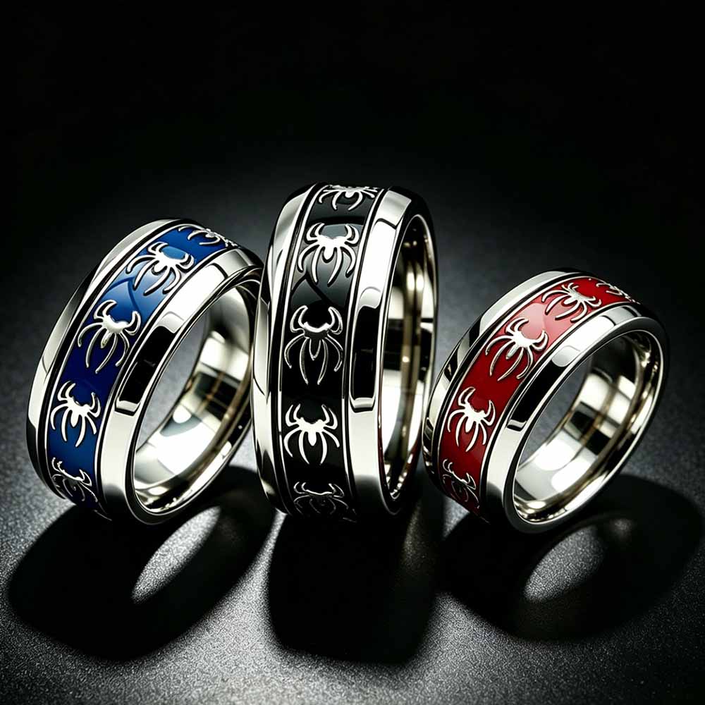 خاتم عنكبوت جديد بتصميم عتيق ع - مراجعة Men Accessories Wholesale وسعره