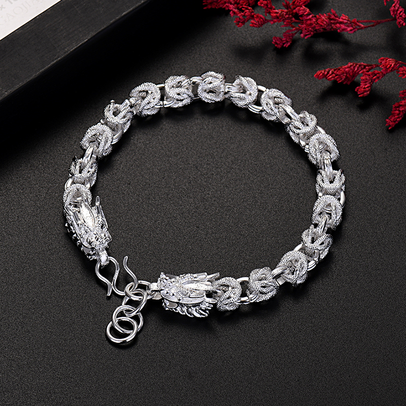 حار فاخر مصمم 925 فضة رأس التن - مراجعة Men Accessories Chain And Bracelet وسعره