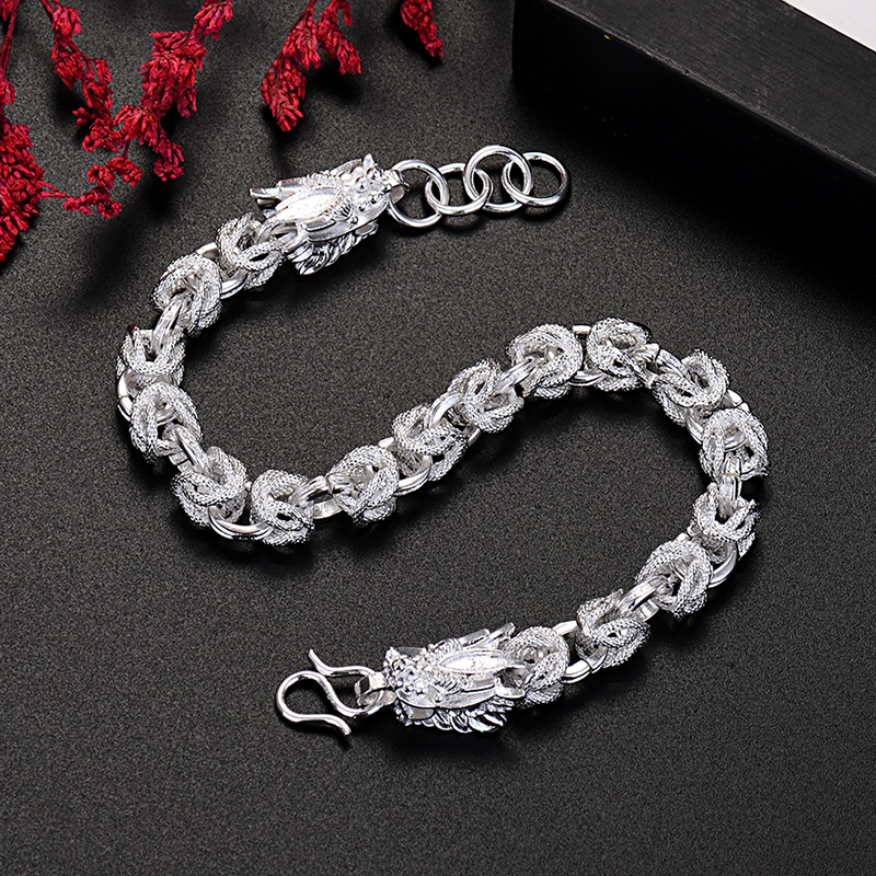 حار فاخر مصمم 925 فضة رأس التن - مراجعة Men Accessories Chain And Bracelet وسعره