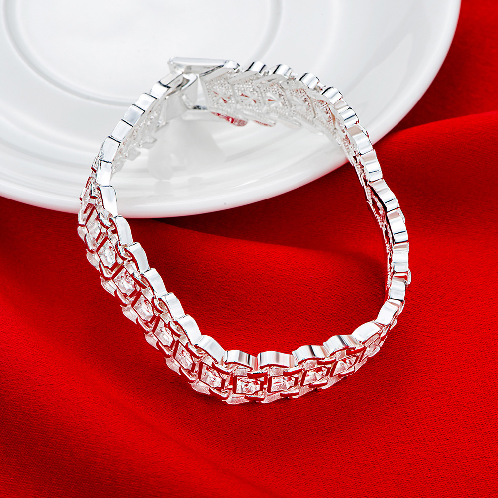 سوار ساعة أنيق من الفضة الإستر - مراجعة Men Accessories Chain And Bracelet وسعره