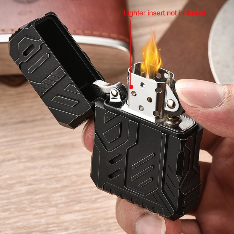 سبائك التيتانيوم أخف حالة الرج - مراجعة Lighter Windproof وسعره