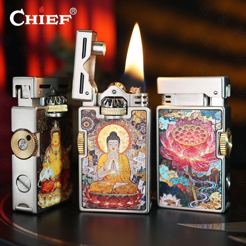 ولاعة زيت ريترو من CHIEF مقاوم - مراجعة Lighter Windproof وسعره