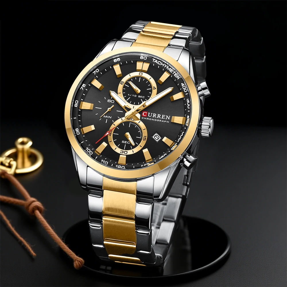 CURREN ساعات كوارتز كرونو رياض - مراجعة Men'S Accessories Fashion وسعره