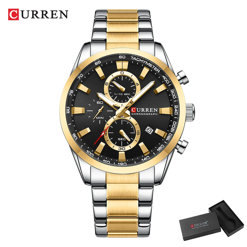 CURREN ساعات كوارتز كرونو رياض - مراجعة Men'S Accessories Fashion وسعره