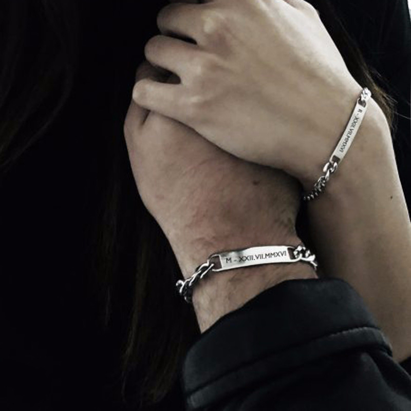 سوار شريط معرف اللوحة للرجال و - مراجعة Men Accessories Chain And Bracelet وسعره