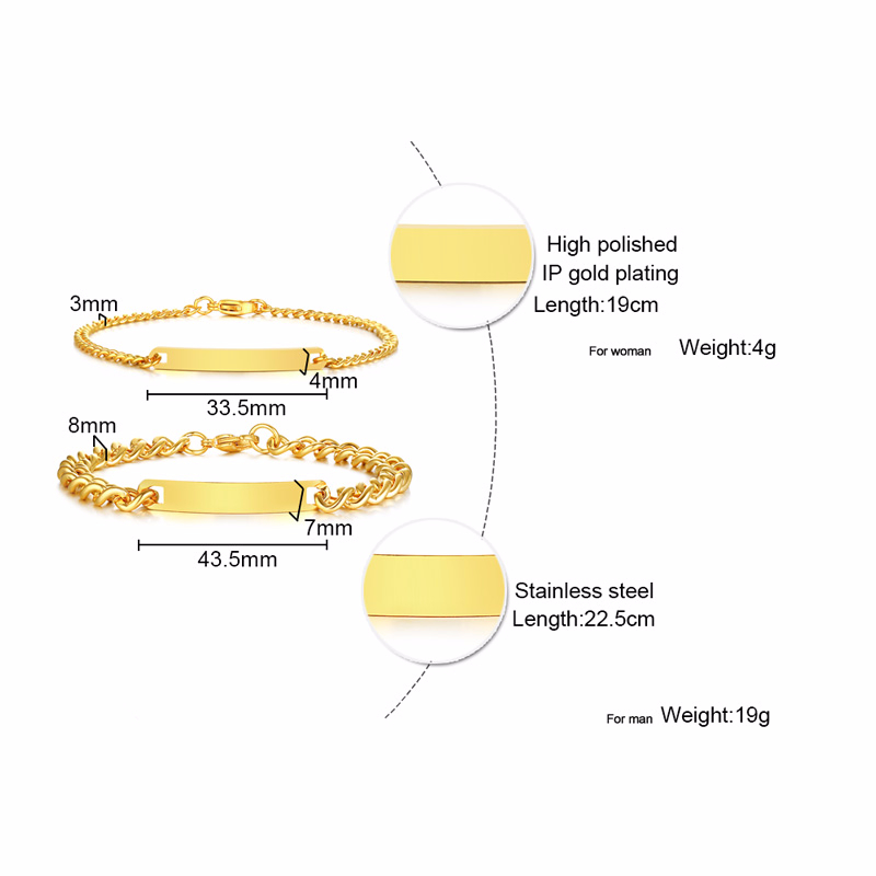 سوار شريط معرف اللوحة للرجال و - مراجعة Men Accessories Chain And Bracelet وسعره
