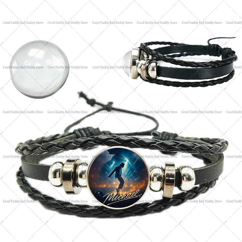 سوار ميشيل جاكسون المنسوج يدوي - مراجعة Men'S Accessories Fashion وسعره