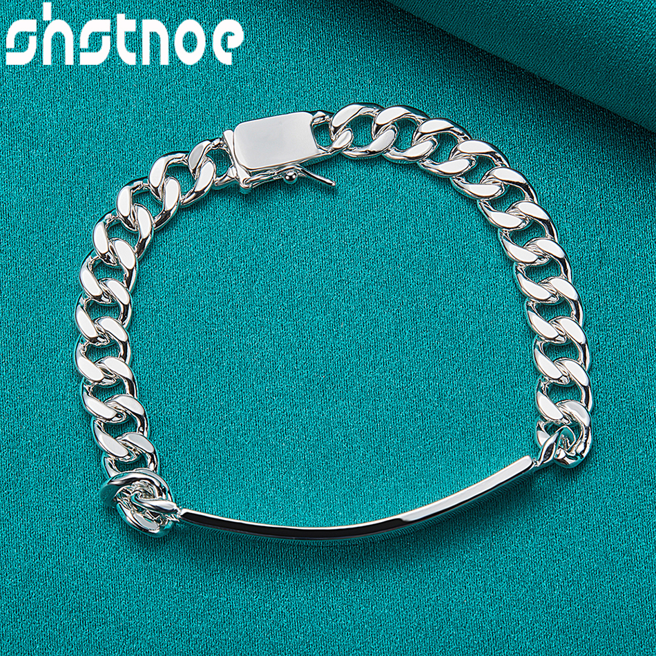 SHSTONE 925 فضة 2/قطعة 8 مللي  - مراجعة Men Accessories Chain And Bracelet وسعره