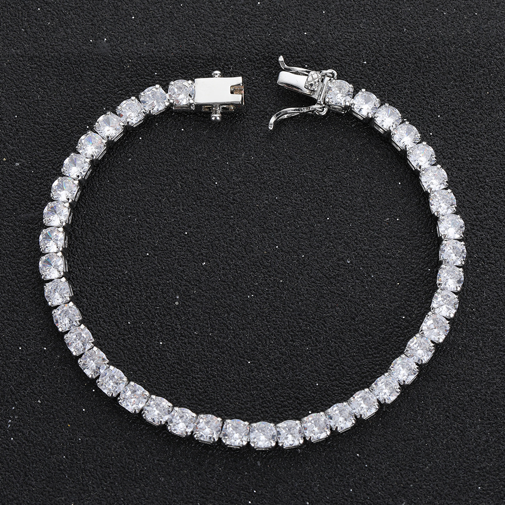 925 الفضة سوار التنس سحر الماس - مراجعة Men Accessories Chain And Bracelet وسعره