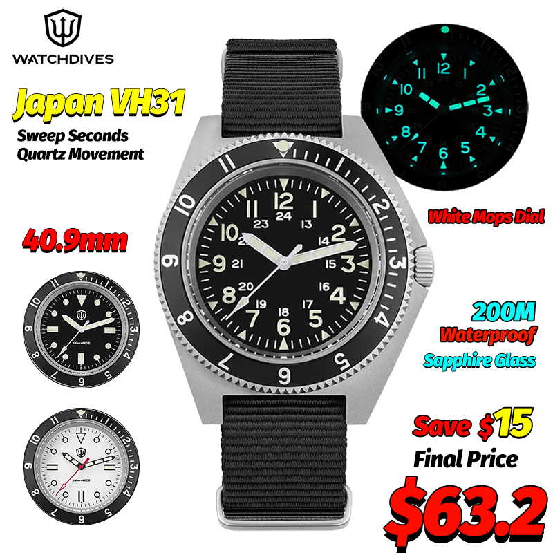 Watchdives WD1972 ساعة كوارتز  - مراجعة Men'S Accessories Fashion وسعره