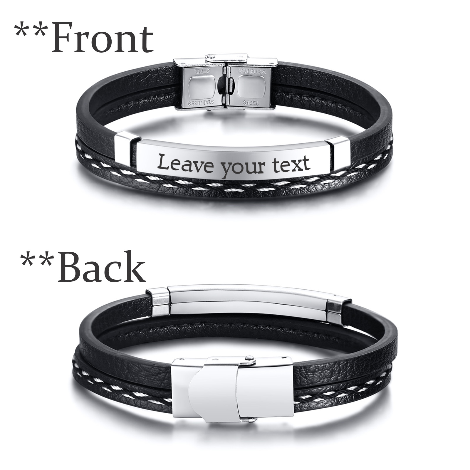 سوار من الجلد الصناعي المضفر ذ - مراجعة Men Accessories Wholesale وسعره