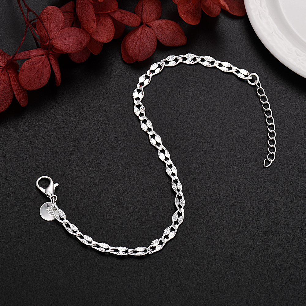 أساور سلسلة جميلة من الفضة الإ - مراجعة Men Accessories Chain And Bracelet وسعره