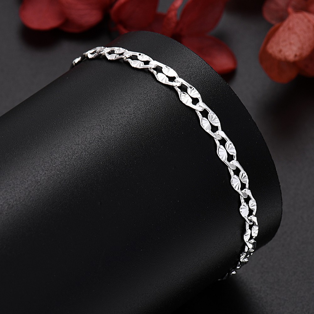 أساور سلسلة جميلة من الفضة الإ - مراجعة Men Accessories Chain And Bracelet وسعره